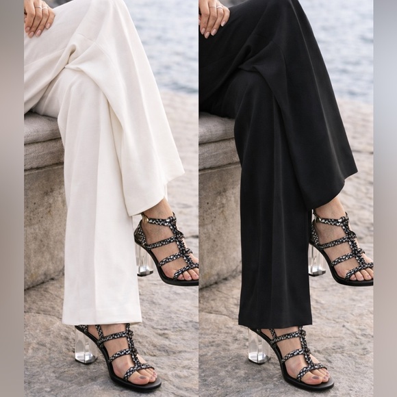 Maiyet Shoes - 🤩 Modern VTG Maiyet of Italy Elaphe Multi Strap Black & Gold Strappy Sandal 38.5